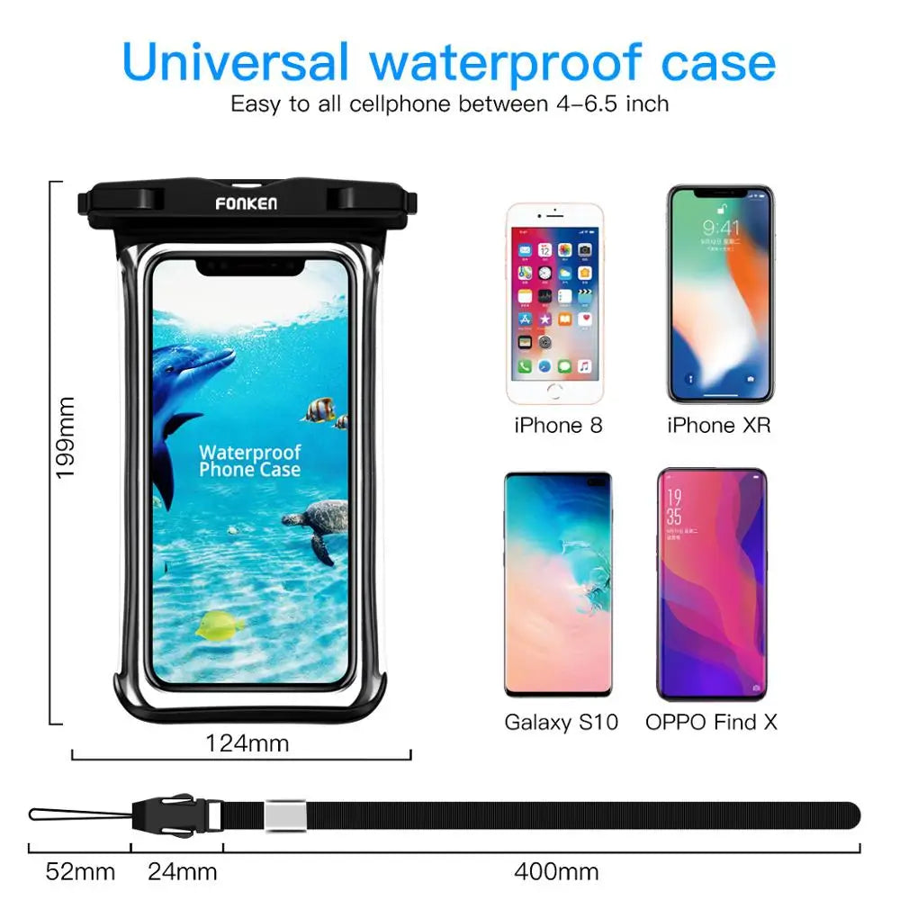 Full View Waterproof Underwater Phone Case