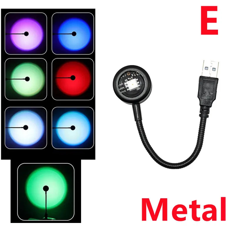 LED USB-Connected Sunset Lamp