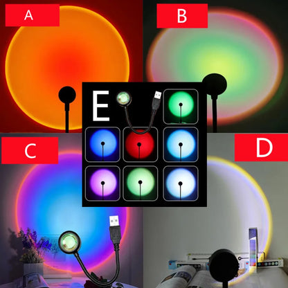 LED USB-Connected Sunset Lamp