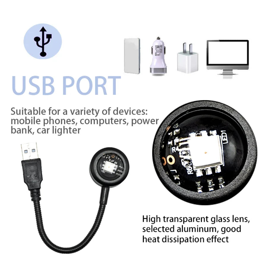 LED USB-Connected Sunset Lamp